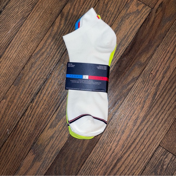 Tommy Hilfiger Men's Socks White/Blue/Yellow/Red - Picture 2 of 6